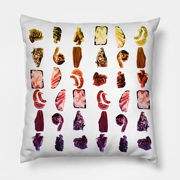 Rainbow Foodie Pillow by Urban_Vintage