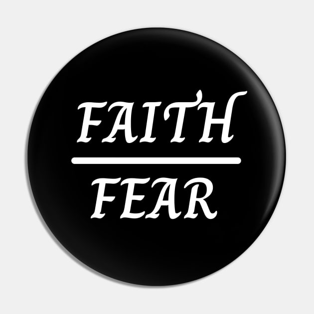 Faith Over Fear Christian Pin by Prayingwarrior