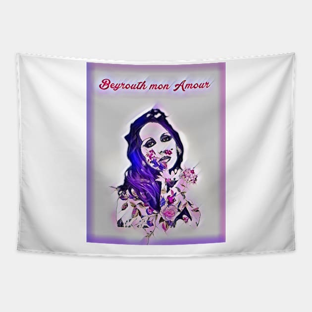 Fairuz paint Tapestry by Beirout