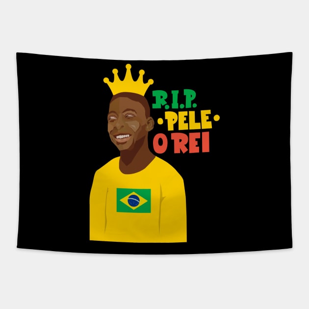 Pele - Famous footballers - R.I.P Pele Tapestry by Boogosh