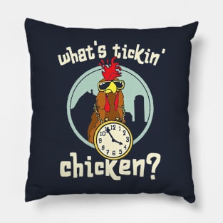 Funny Chicken with Sunglasses Pillow