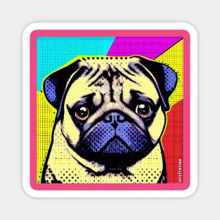 Pug Pop Art Magnet