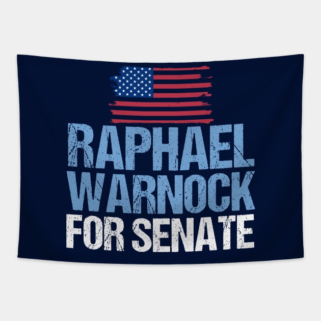 Raphael Warnock for Senate 2022 Tapestry by epiclovedesigns