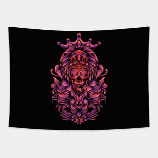 Jungle king skull Tapestry