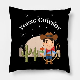 Young cowboy Pillow