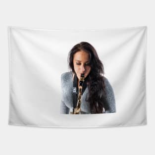 Sax Lady Tapestry