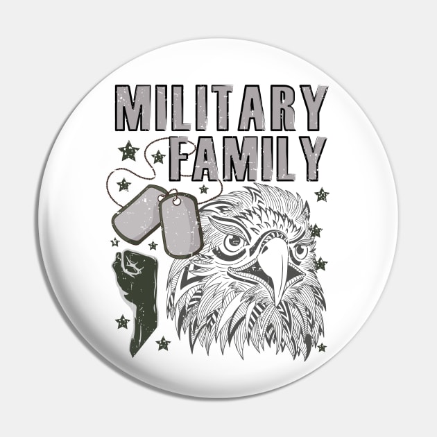 National Military Family Month for Proud Strong United Hero Pin by alcoshirts