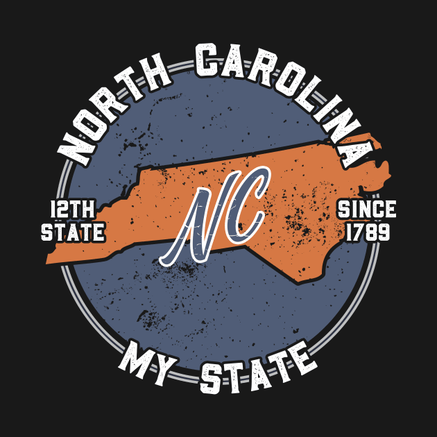 North Carolina My State Patriot State Tourist Gift by atomguy