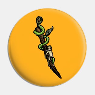 Frog Staff Pin