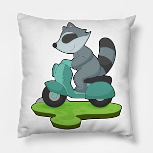 Racoon Motorcycle Pillow