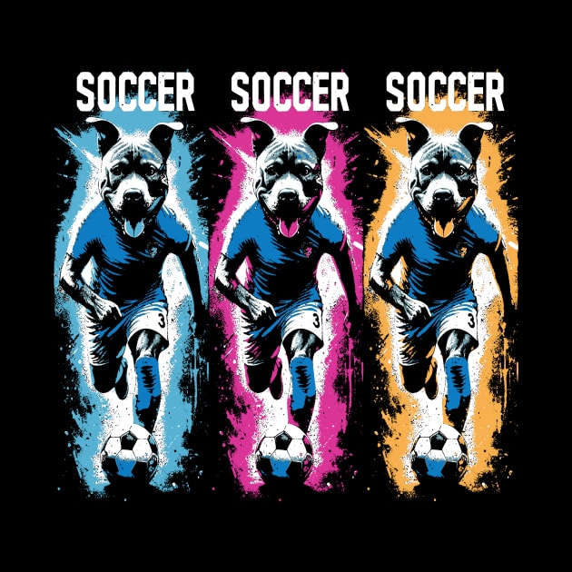 Pit Bull Soccer Player by podtuts