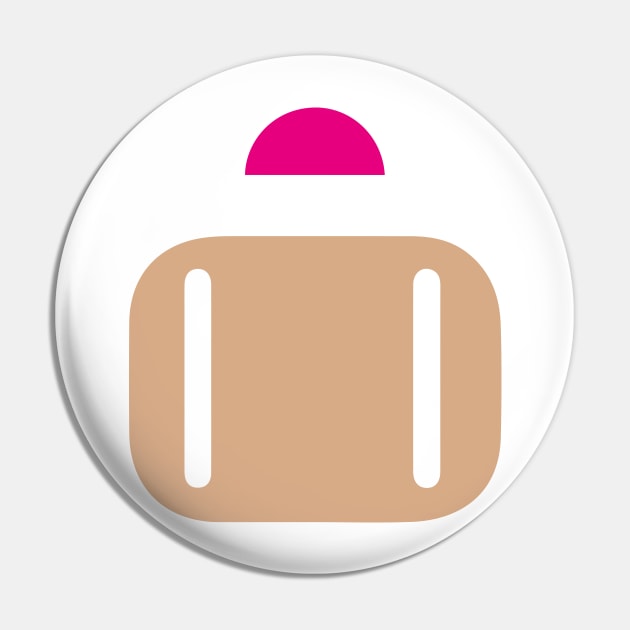 Minimalist Bomberman Pin by PWCreate