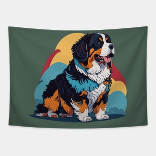 Bernese Mountain Dog Portrait Tapestry