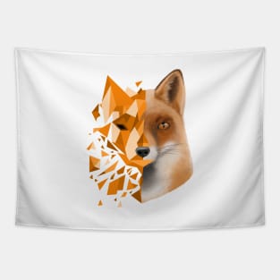 orange shattered fox Tapestry