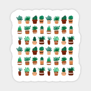 Potted Plants Pattern Magnet