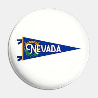 Nevada Flag Pennant Pin