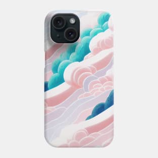 Pastel flowing clouds Phone Case