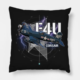 F4U Corsair Pilot Gift WW2 Warbird Pillow