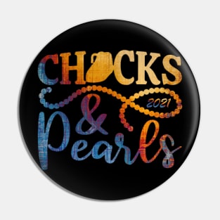 Chucks and Pearls Pin