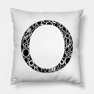 O Filled - Typography Pillow