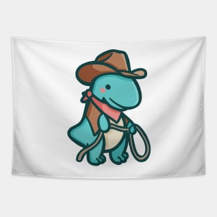 Cute cowboy T-Rex, country Dino, Dinosaur Tapestry