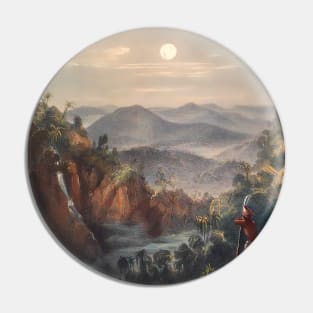 The moon in the forest sky Pin