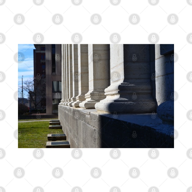 Ionic Column Feet, Dayton Courthouse by seacucumber