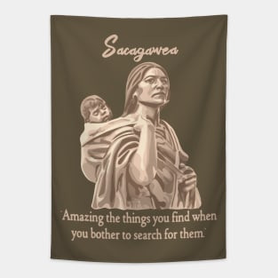 Sacagawea Portrait Tapestry