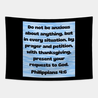 Bible Verse Philippians 4:6 Tapestry