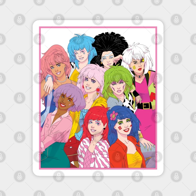 K-Jem and K-Pizzazz Girls Magnet by corbinhunsaker