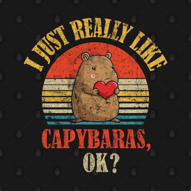 I Just Really Like Capybaras Ok by AbstractA