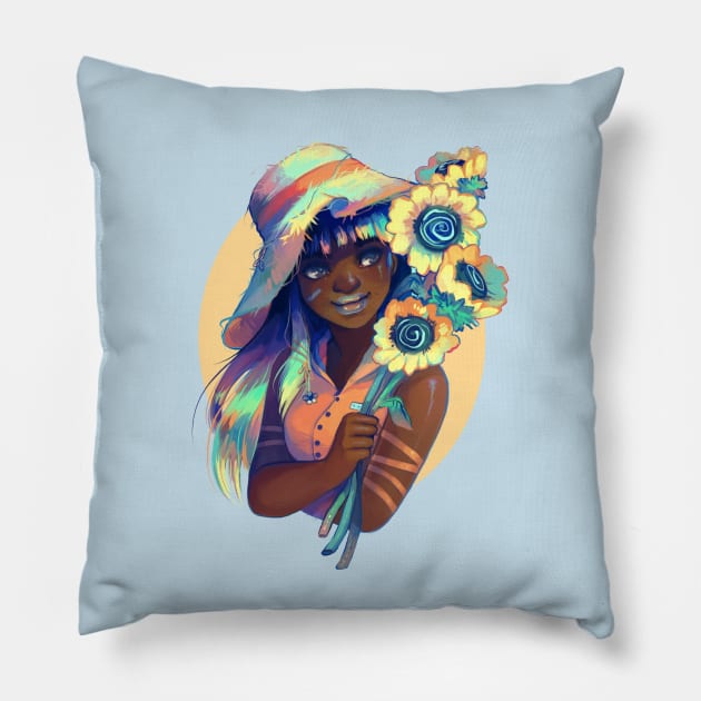 Sunflowers Pillow by GDBee
