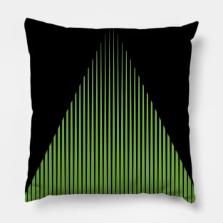 Black and Green Triangle Pillow