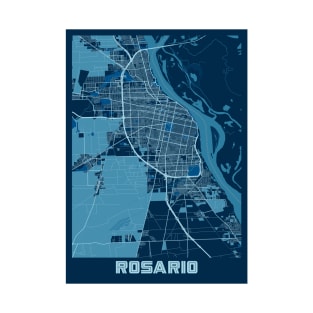 Rosario - Argentina Peace City Map T-Shirt