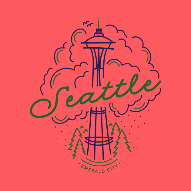 Seattle Space Needle by luckybengal