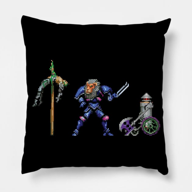 Castlevania Scarecrow, Lion, and Tin Man Pillow by inotyler