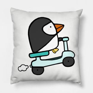 Puffin Zips Towards the Weekend Pillow