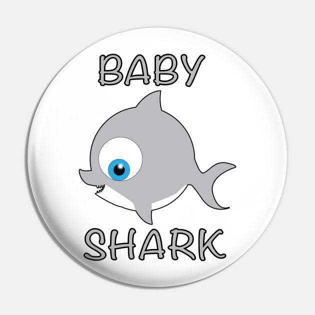 Baby Shark Pin by Wickedcartoons