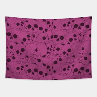 Pink skull pattern Tapestry