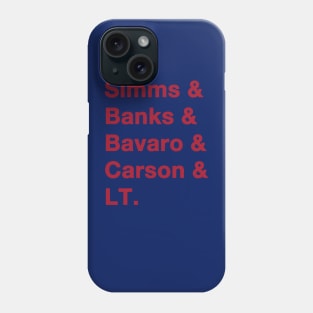 1986 Giants Greats Red Phone Case