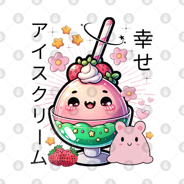 Ice Cream Japanese Kawaii Dessert by alcoshirts