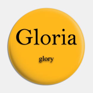 Gloria Name meaning Pin