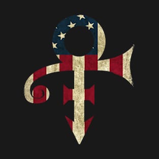 Prince Vintage American Flag Legend T-Shirt