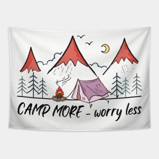 Camp More - worry less Tapestry
