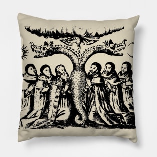 Vintage Alchemy Esoteric Symbolism Pillow