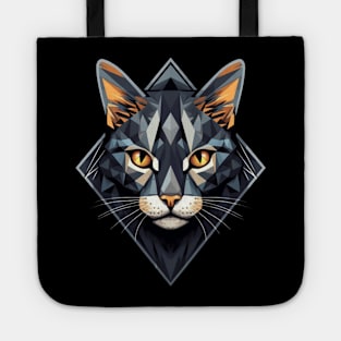 Geometric Cat Tote