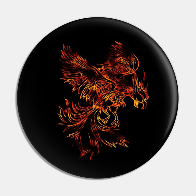 Phoenix bird reborn from the ashes Pin by FelippaFelder