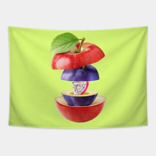 Apple Plum Dragon Fruit Gifts Vegetarian Tapestry