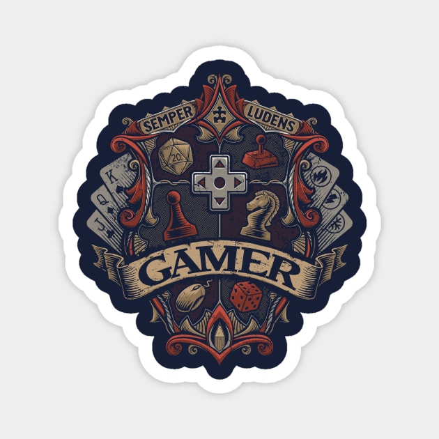 Gamer Crest Magnet by CoryFreemanDesign