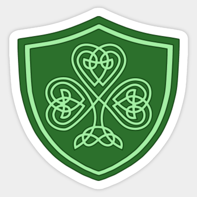 Celtic Knot Clover Shield Celtic Knot Sticker Teepublic